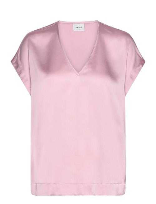 Dante6 D6Luiza Satin V-Neck Top Dante6 Pink