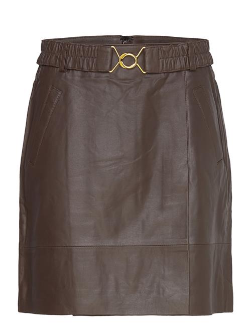 Coster Copenhagen Leather Skirt Coster Copenhagen Brown