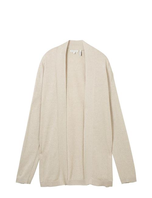 Se Tom Tailor Knit Basic Open Cardigan Tom Tailor Beige ved Booztlet