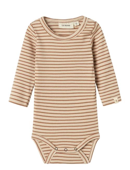 Lil'Atelier Nbflake Ls Slim Body Lil Lil'Atelier Beige