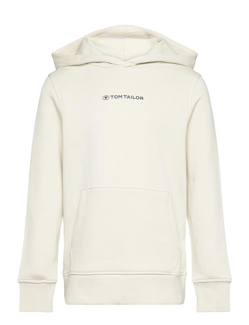 Se Tom Tailor Printed Hoody Tom Tailor Cream ved Booztlet