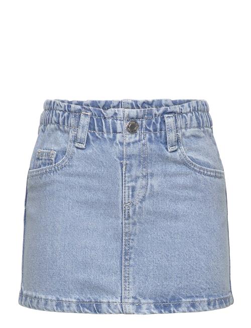 Mango Paperbag Denim Skirt Mango Blue