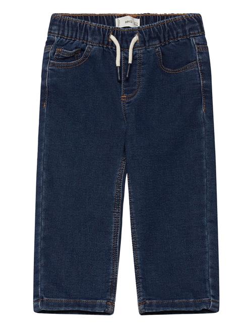 Mango Drawstring Waist Jeans Mango Blue