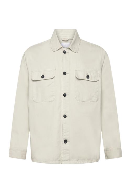 Lindbergh Heavy Twill Overshirt Lindbergh Cream