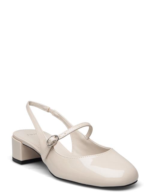 Mango Heeled Shoes With Buckle Mango Cream