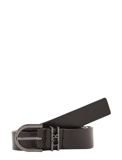 Se Calvin Klein Ck Loop Rnd Buckle Belt 2.5Cm Calvin Klein Black ved Booztlet