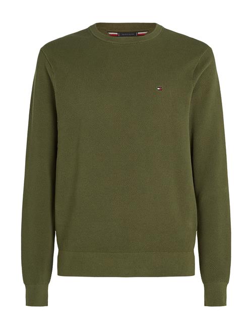 Se Tommy Hilfiger Essential Structure Crew Neck Tommy Hilfiger Green ved Booztlet