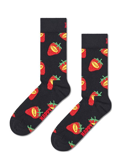 Happy Socks Strawberry Fresh Sock Happy Socks Black