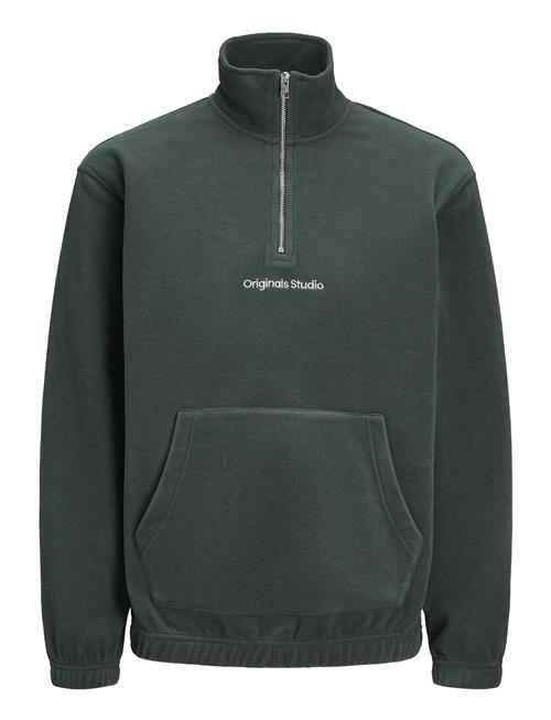 Se Jack & Jones Jorvesterbro Fleece Quarter Zip Noos Jack & J S Green ved Booztlet