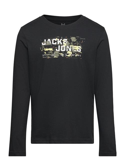 Jack & Jones Jcooutdoor Logo Tee Aw24 Ls Crew N Mni Jack & J S Black