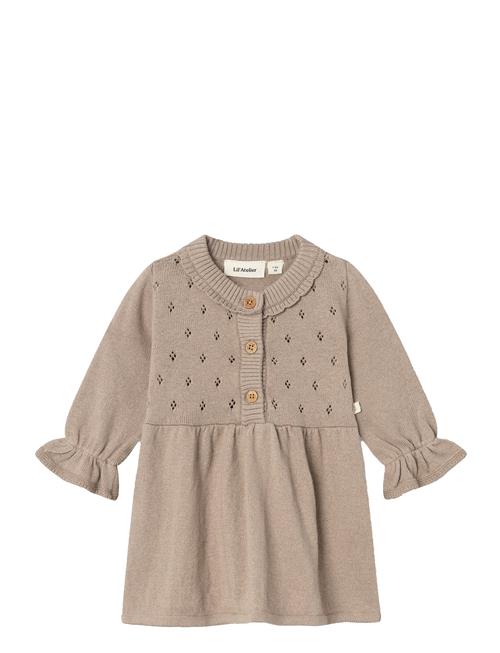 Lil'Atelier Nbfnimi Ls Knit Dress Lil Lil'Atelier Beige