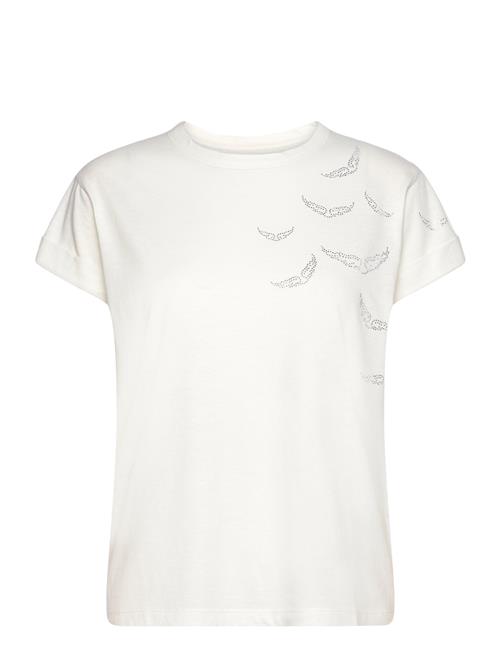 Zadig & Voltaire Anya Pcl Rain Strass Wings Zadig & Voltaire White