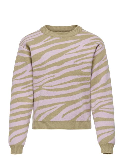 Se Kids Only Kogannelina L/S Pullover Knt Kids Only Patterned ved Booztlet