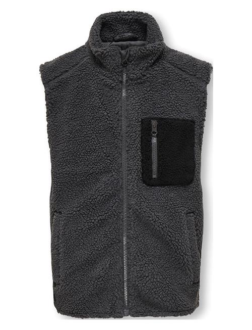 Se Kids Only Kobarchie Teddy Vest Otw Kids Only Grey ved Booztlet