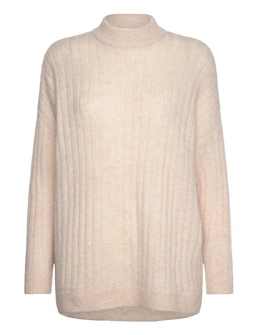 Selected Femme Slfmaline Ls Knit High Neck Noos Selected Femme Beige