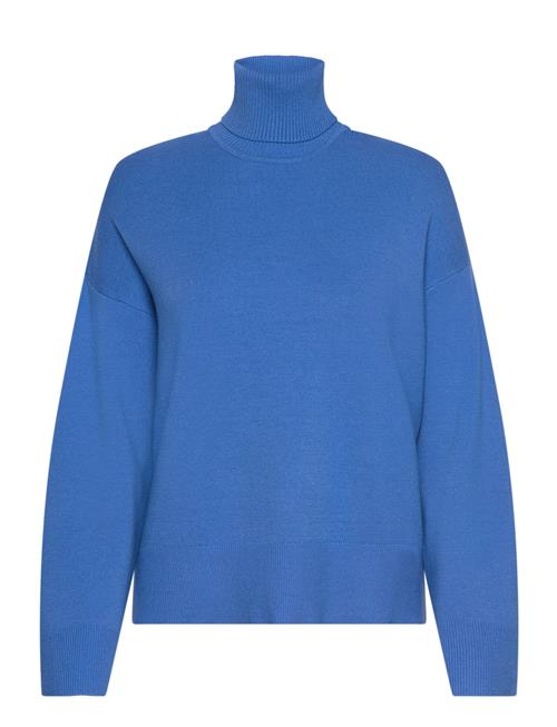 Slfkamma Ls Knit Roll Neck Noos Selected Blue