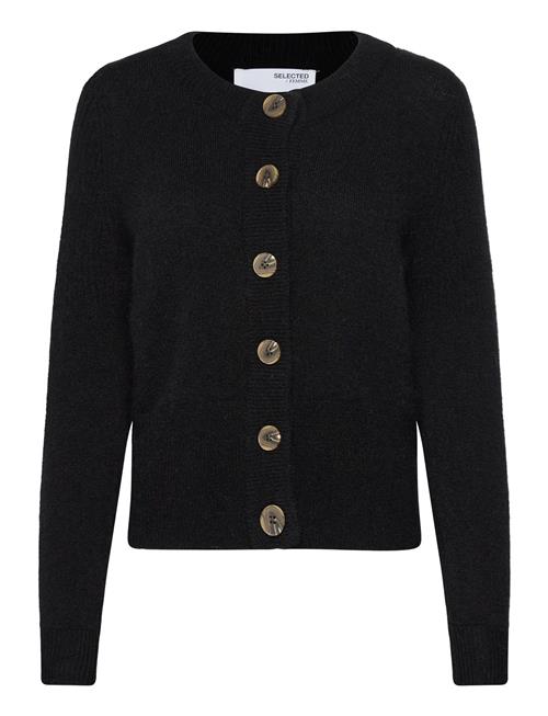 Selected Femme Slfsia Ras Ls Knit Cardigan Noos Selected Femme Black