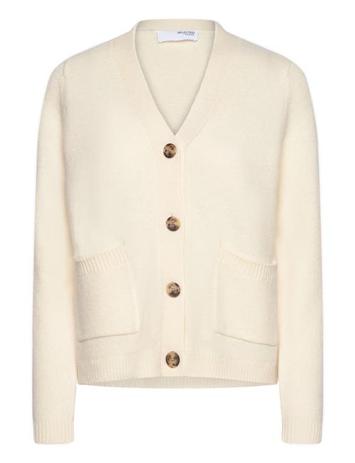 Se Selected Femme Slfana Ls Knit Cardigan Noos Selected Femme Cream ved Booztlet