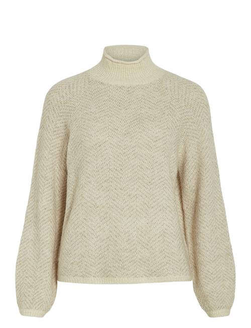 Vila Vilory High Neck L/S Knit Top - Noos Vila Cream