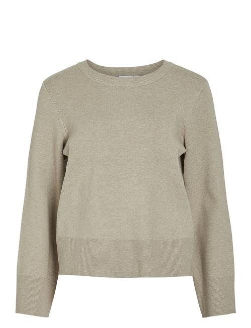 Vila Vicassie O-Neck L/S Knit Top - Noos Vila Beige