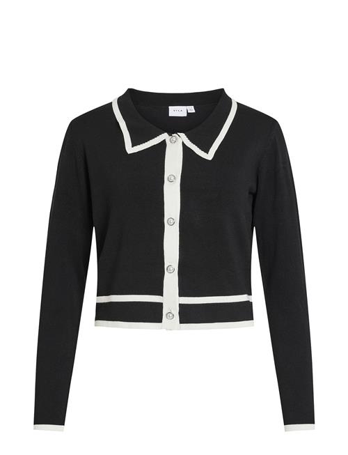 Se Vila Viblair Cardigan/Ka Vila Black ved Booztlet