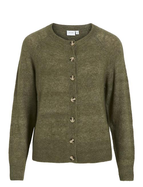 Vijulaja O-Neck L/S Knit Cardigan Vila Khaki