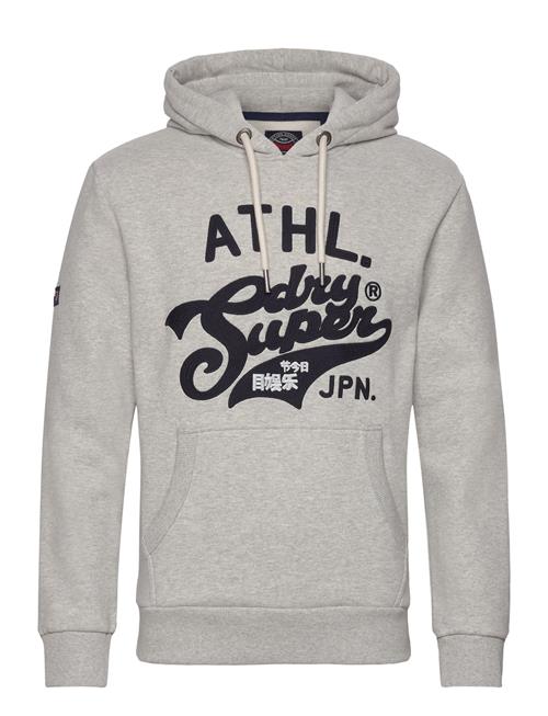 Se Superdry Athletic Script Graphic Hoodie Superdry Grey ved Booztlet