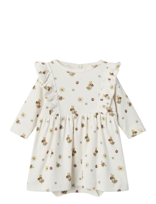 Lil'Atelier Nbflavo Ena Ls Body Dress Lil Lil'Atelier Beige