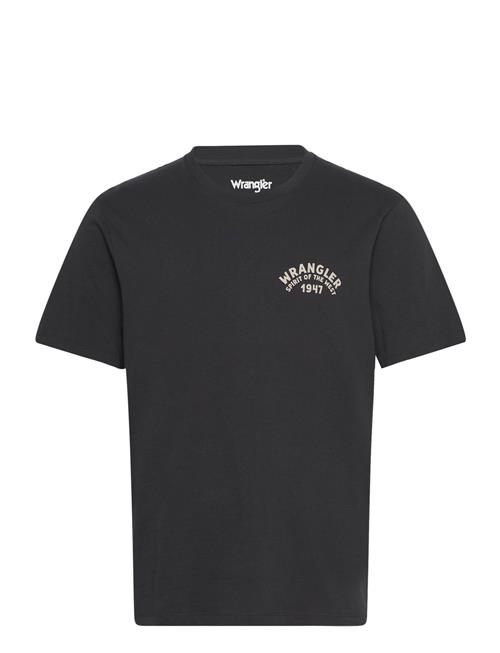 Se Wrangler Graphic Tee Wrangler Black ved Booztlet