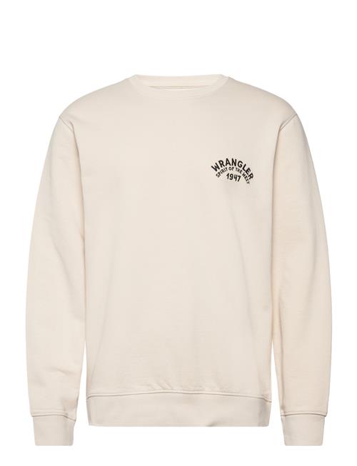 Wrangler Crewneck Sweatshirt Wrangler Cream