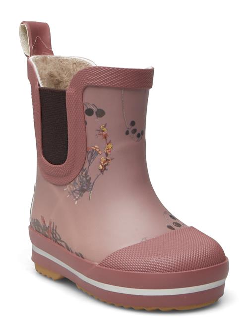 mikk-line Short Winter Wellies - Aop Mikk-line Pink