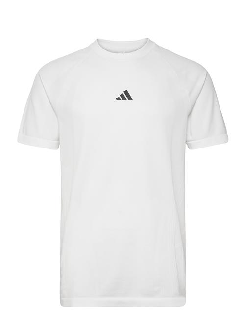 Se adidas Performance Seamless Aeroready Freelift T- Adidas Performance White ved Booztlet