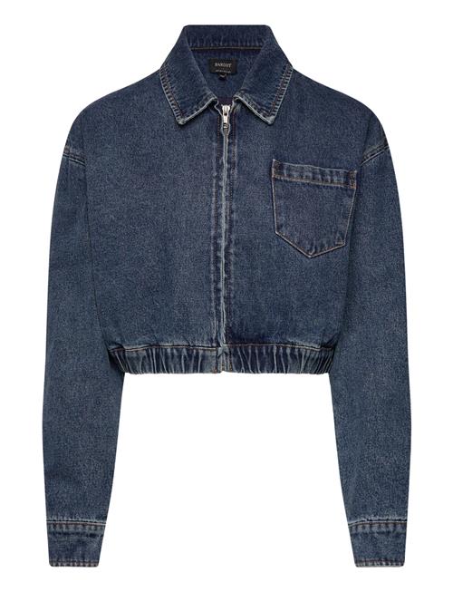 Bardot Crop Bomber Denim Jacket Bardot Blue