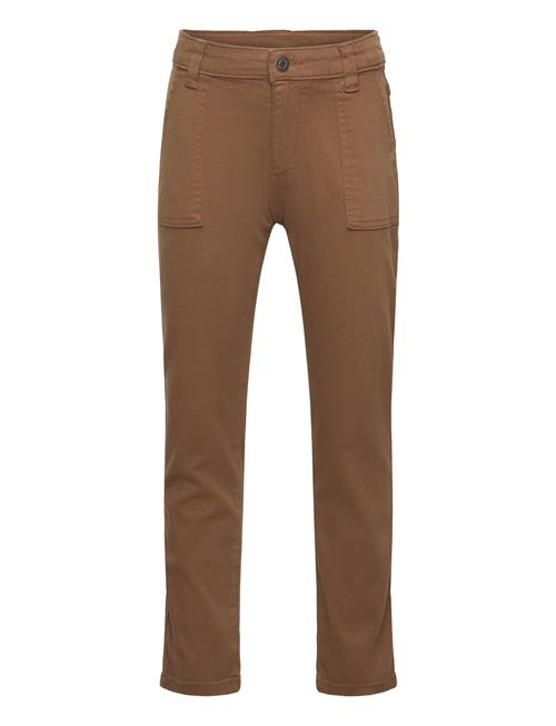 Se Minymo Pants Twill Minymo Brown ved Booztlet