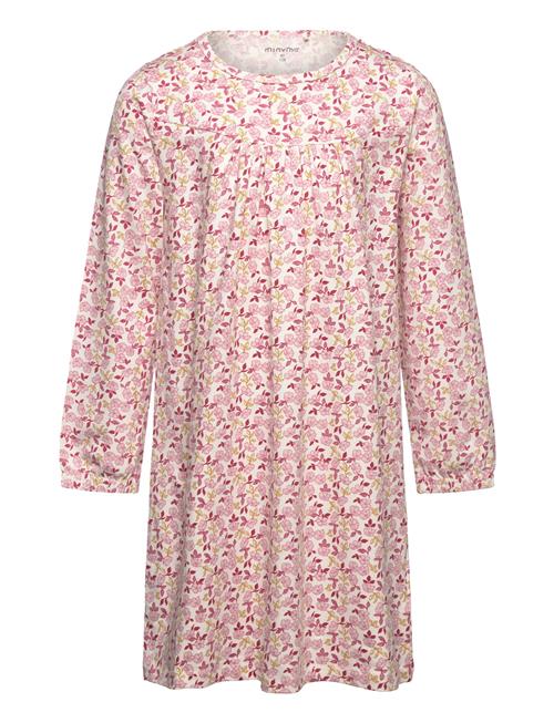 Minymo Nightdress Ls Aop Minymo Pink