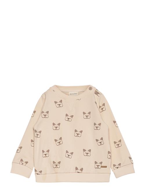 Minymo Sweatshirt Ls Aop Minymo Beige