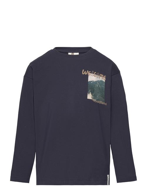 Se En Fant T-Shirt Ls En Fant Navy ved Booztlet