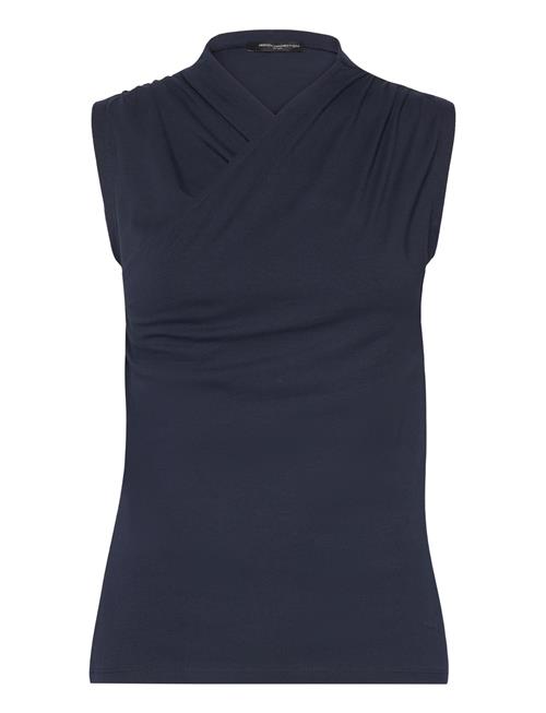 Se French Connection Rallie Cross Neck Top French Connection Navy ved Booztlet