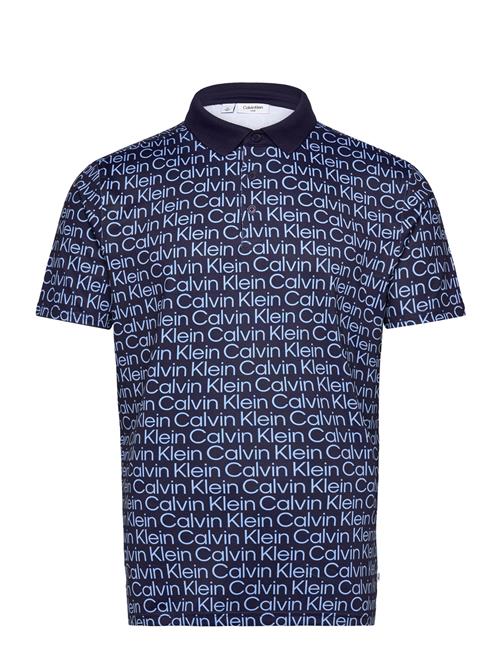 Calvin Klein Golf Calvin Klein Print Polo Calvin Klein Golf Blue