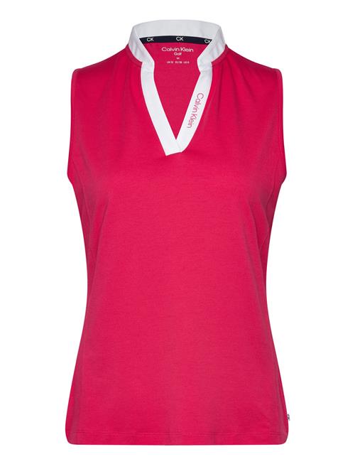 Se Calvin Klein Golf Dayton S/Less Polo Calvin Klein Golf Pink ved Booztlet