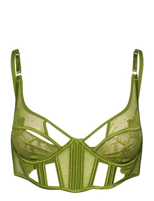 Se Hunkemöller Billie Plunge Unpadded Ll Hunkemöller Green ved Booztlet