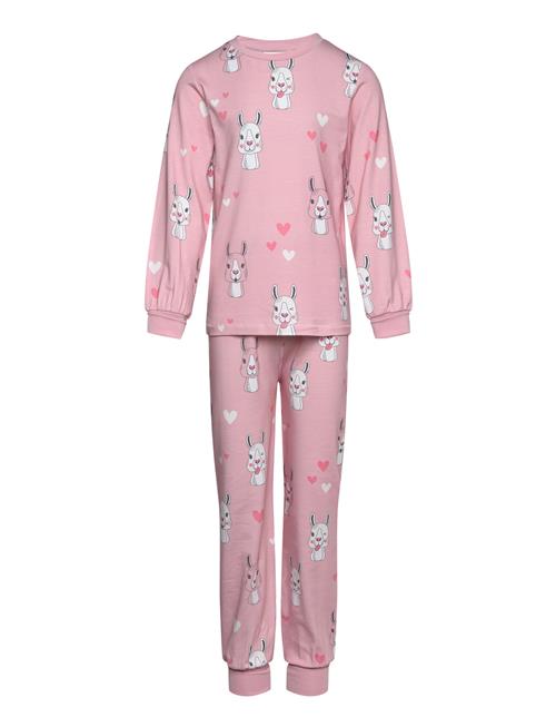 Geggamoja Two Piece Pyjamas Pink Lama Geggamoja Pink