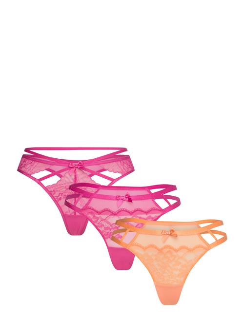 Se Hunkemöller 3-Pack String R Hunkemöller Pink ved Booztlet