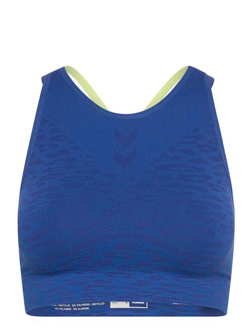 Hmlmt Leo Seamless Sports Bra Hummel Blue