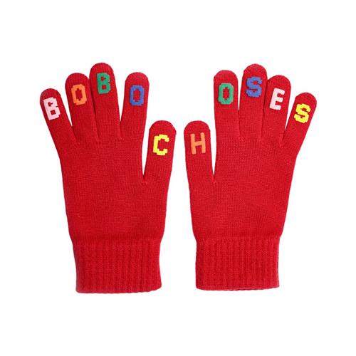 Se Bobo Choses Bobo Choses Strikkede Handsker Rød | Rød | 2-5 years ved Babyshop