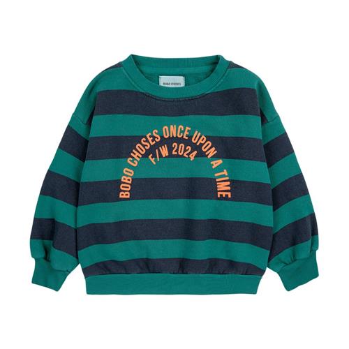 Bobo Choses Bobo Circle Stribet Sweatshirt Midnight Blue | Marine blå | 4-5 years