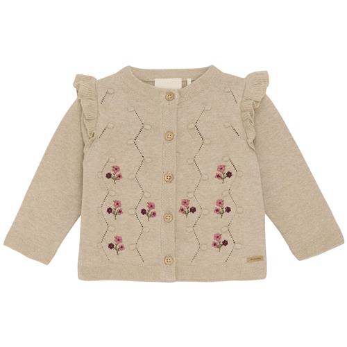 Minymo Strikket cardigan Beige Melange | Beige | 56 cm