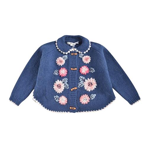 Se Louise Misha Khella Strikket Slag Ink Blue | Blå | 4 years ved Babyshop