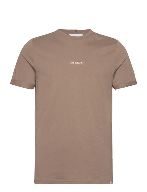 Se Les Deux Lens T-Shirt Les Deux Brown ved Booztlet