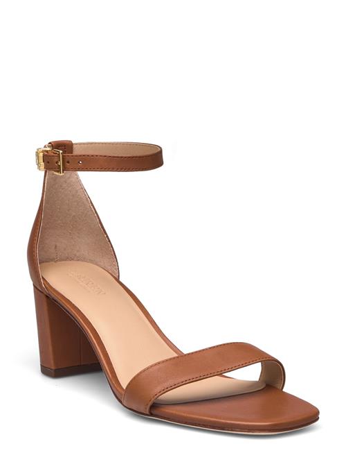 Se Lauren Ralph Lauren Burnished Calf-Logan-Sn-Hes Lauren Ralph Lauren Brown ved Booztlet